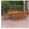 Image de 9-delige Tuinset 220x90x75 cm massief acaciahout3086986