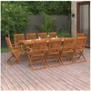 Image de 11-delige Tuinset 220x90x75 cm massief acaciahout3086987