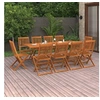 Image de 11-delige Tuinset 220x90x75 cm massief acaciahout3086989