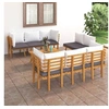 Image de Salon de Jardin 8 pcs avec Coussins Meubles d'Extérieur Mobilier de Patio Meubles de Terrasse Mobilier de Jardin Bois 3087013