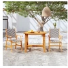 Image de Ensemble de Salle à Manger de Jardin 3 pcs Mobilier à Dîner de Patio Table et Chaises de Repas de Terrasse Extérieur 3087122