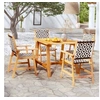 Image de Ensemble de Salle à Manger de Jardin 5 pcs Mobilier à Dîner de Patio Table et Chaises de Repas de Terrasse Extérieur 3087123