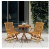 Image de Ensemble de salle à manger de jardin 3 pcs Bois de teck massif 3087189