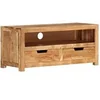 Image de Meuble TV Centre de Divertissement Armoire Stéréo Armoire Multimédia Meuble Média Salle de Séjour Intérieur 88x35x40 cm Bois d'Acacia Massif 338433
