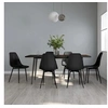 Image de Lot de 6 chaise H. 84 cm non empilable non pliable en polypropylene interieur noir