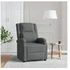 Image de Fauteuil réglable tissu gris foncé