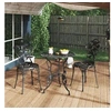 Image de Aluminium noir salon de jardin 3 pieces
