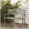 Image de Banc de jardin 102 cm Aluminium coulé Vert 317745
