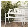 Image de Banc de jardin 102 cm Aluminium coulé Blanc 317746