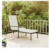 Image de Chaise longue en resine tressee marron L. 195 cm H. 55 cm non empilable non pliable