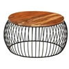 Image de Table basse Ø68 cm Bois de récupération solide