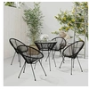 Image de Ensemble de Salle à Manger de Jardin 5 pcs Mobilier à Dîner de Patio Table et Chaises de Repas de Terrasse Meubles 3085449