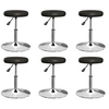 Image de Lot de 6 chaise de bar H. 53 cm non pliable interieur en plastique noir