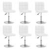 Image de Lot de 6 chaise en plastique non pliable H. 71 cm interieur blanc