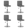 Image de Lot de 4 chaise interieur non pliable en plastique H. 71 cm gris