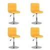 Image de Lot de 4 chaise interieur non pliable H. 71 cm en plastique jaune