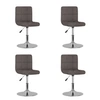 Image de Lot de 4 chaise en plastique non pliable H. 71 cm interieur marron