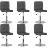 Image de Lot de 6 chaise interieur non pliable H. 71 cm en plastique gris