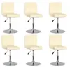 Image de Lot de 6 chaise interieur non pliable H. 71 cm en plastique beige