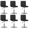 Image de Lot de 6 chaise interieur non pliable H. 71 cm en plastique noir