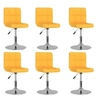 Image de Lot de 6 chaise en plastique non pliable H. 71 cm interieur jaune