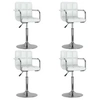 Image de Lot de 4 chaise en plastique non pliable H. 71 cm interieur blanc
