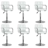 Image de Lot de 6 chaise en plastique non pliable interieur H. 71 cm blanc