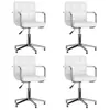 Image de Lot de 4 chaise en plastique non pliable H. 74.5 cm interieur blanc