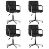 Image de Lot de 4 chaise en plastique non pliable H. 74.5 cm interieur noir