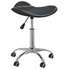 Image de Chaise pivotante à manger Noir Similicuir