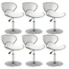 Image de Lot de 6 chaise de bureau interieur non pliable H. 61 cm en plastique blanc
