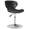 Image de Chaise de bureau en plastique non pliable H. 61 cm interieur noir