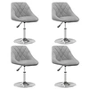 Image de Lot de 4 chaise interieur non pliable H. 62.5 cm en plastique gris
