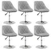 Image de Lot de 6 chaise interieur non pliable en plastique H. 62.5 cm gris