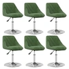 Image de Lot de 6 chaise H. 62.5 cm non pliable interieur en plastique vert