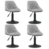 Image de Lot de 4 chaise en plastique non pliable H. 62.5 cm interieur gris
