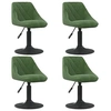 Image de Lot de 4 chaise en plastique H. 62.5 cm vert interieur