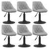 Image de Lot de 6 chaise en plastique non pliable interieur H. 62.5 cm gris