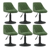Image de Lot de 6 chaise en plastique non pliable interieur H. 62.5 cm vert