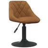 Image de Chaise de bar interieur non pliable H. 62.5 cm en plastique marron