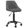 Image de Chaise de bureau Gris foncé Velours3088847