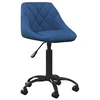 Image de Chaise de Bureau Siège de Bureau Chaise Pivotante d'Ordinateur Siège Ergonomique Maison Intérieur Hauteur Réglable Bleu Velours 3088850