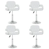 Image de Lot de 4 chaise en plastique non pliable H. 73 cm interieur blanc
