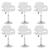 Image de Lot de 6 chaise H. 73 cm non pliable en plastique interieur blanc