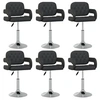 Image de Lot de 6 chaise H. 73 cm non pliable interieur en plastique noir