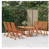 Image de Ensemble à Dîner de Jardin 7 pcs Mobilier de Salle à Manger de Patio Table et Chaises de Repas de Terrasse Extérieur 3087342
