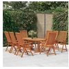 Image de Chaises de jardin pliables lot de 8 Bois d eucalyptus massif