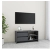 Image de Meuble TV Gris 80x31x39 cm Bois de pin massif809896