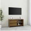 Image de Meuble TV Marron miel 80x31x39 cm Bois de pin massif809897