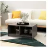 Image de Table basse gris 75x50x33,5 cm bois de pin massif